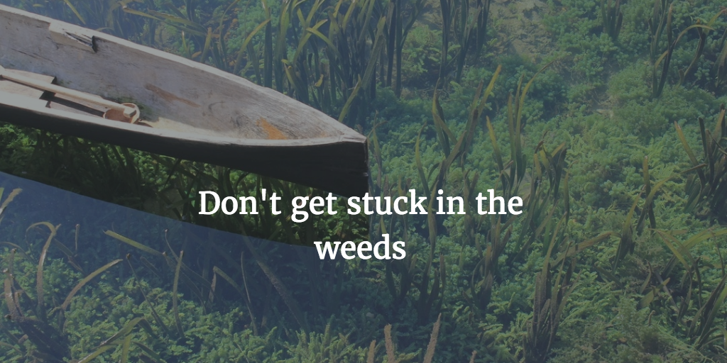 Stuck weeds