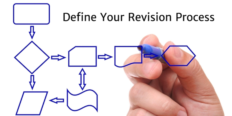 hand drawing a flow chart 