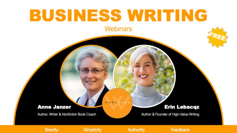 WordRake Business Writing Webinar image
