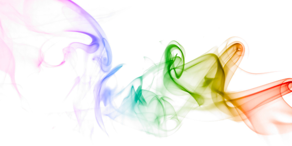 color smoke representing breath