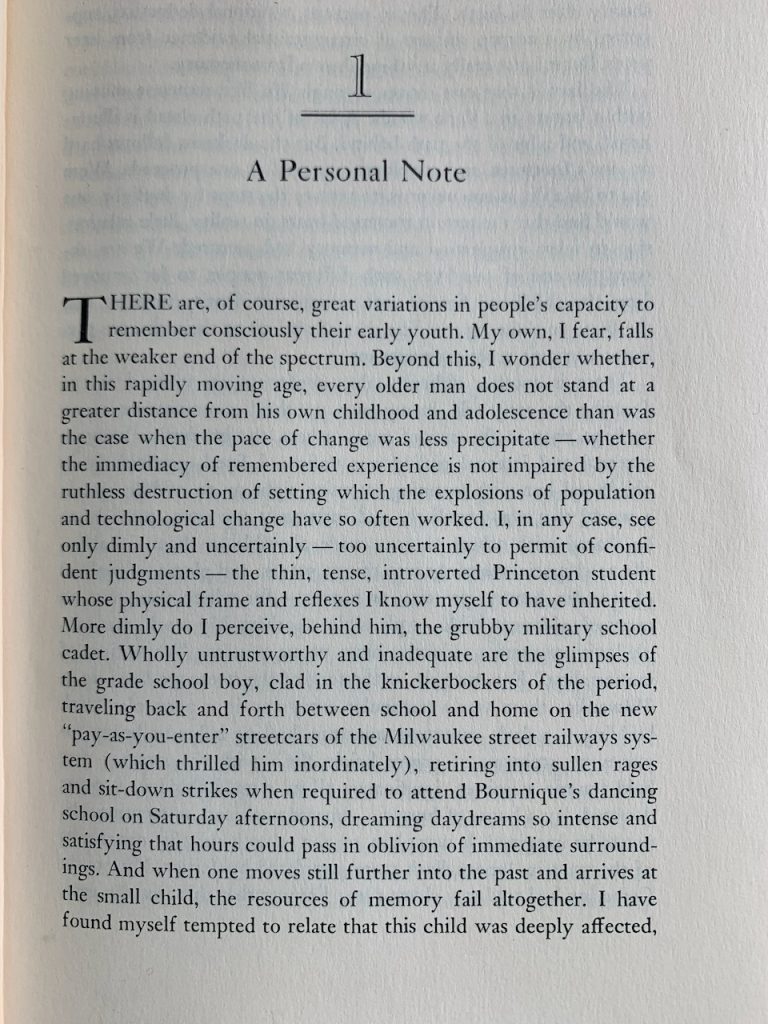 first page of a book, all one paragraph